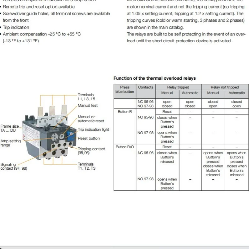 Реле перегрузки ABB DB 200 Идентификатор продукта: 1 SAZ 401110 R0001