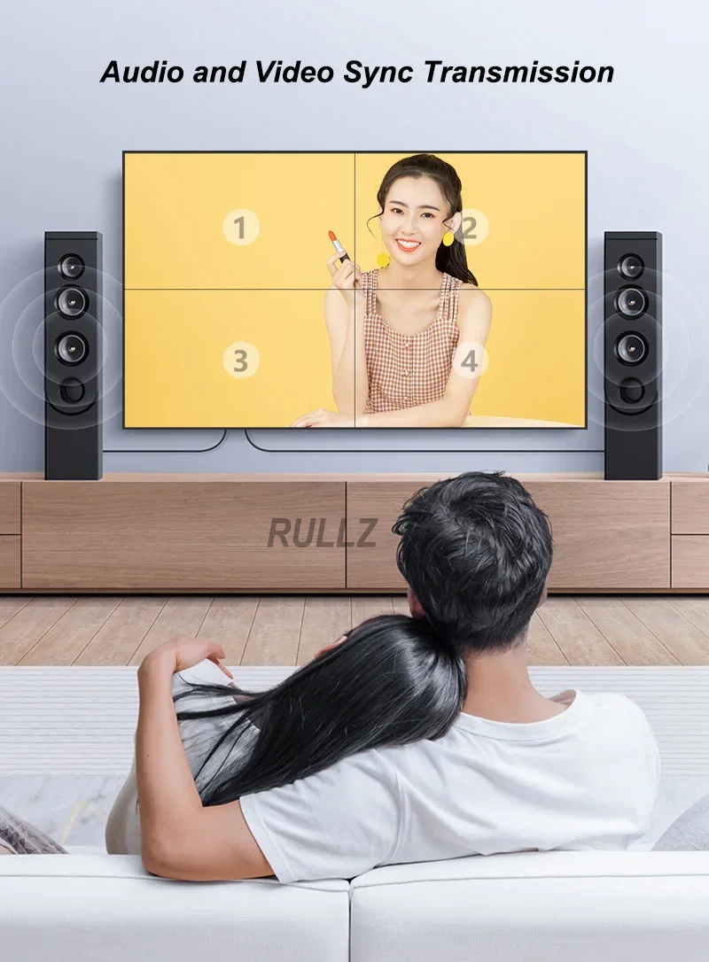 Контроллер видеостены 4K 2x2 1X2 1X3 1X4 DVI HDMI, процессор для сращивания нескольких экранов 1080P 60Гц, 4-канальный видеопроцессор для ТВ, 180 каналов °   Перевернуть (art.: 3920db48ae148) - 3920db48ae148