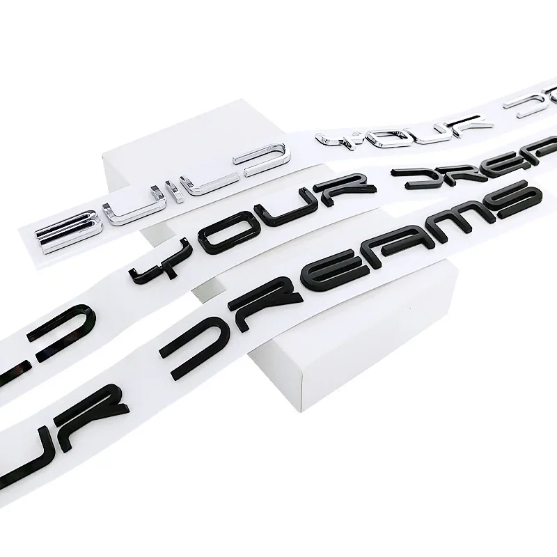 Создайте свои мечты значок с буквенным логотипом автомобильные наклейки для BYD EV