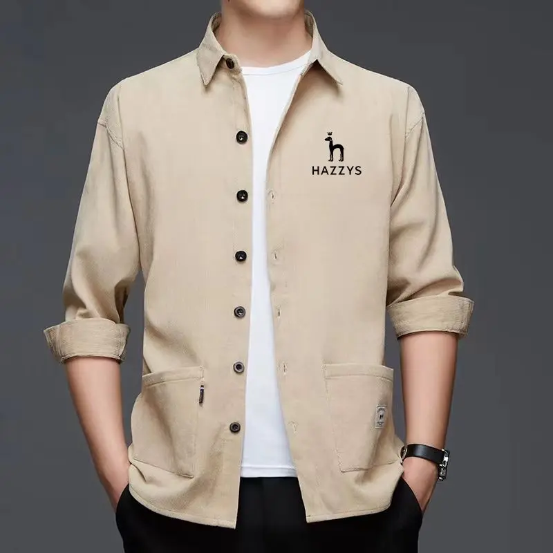 

Зимний теплый вязаный джемпер, куртка, свитера с воротником-стойкой, кардиган на пуговицах, повседневное вельветовое пальто для гольфа, одежда для мужчин