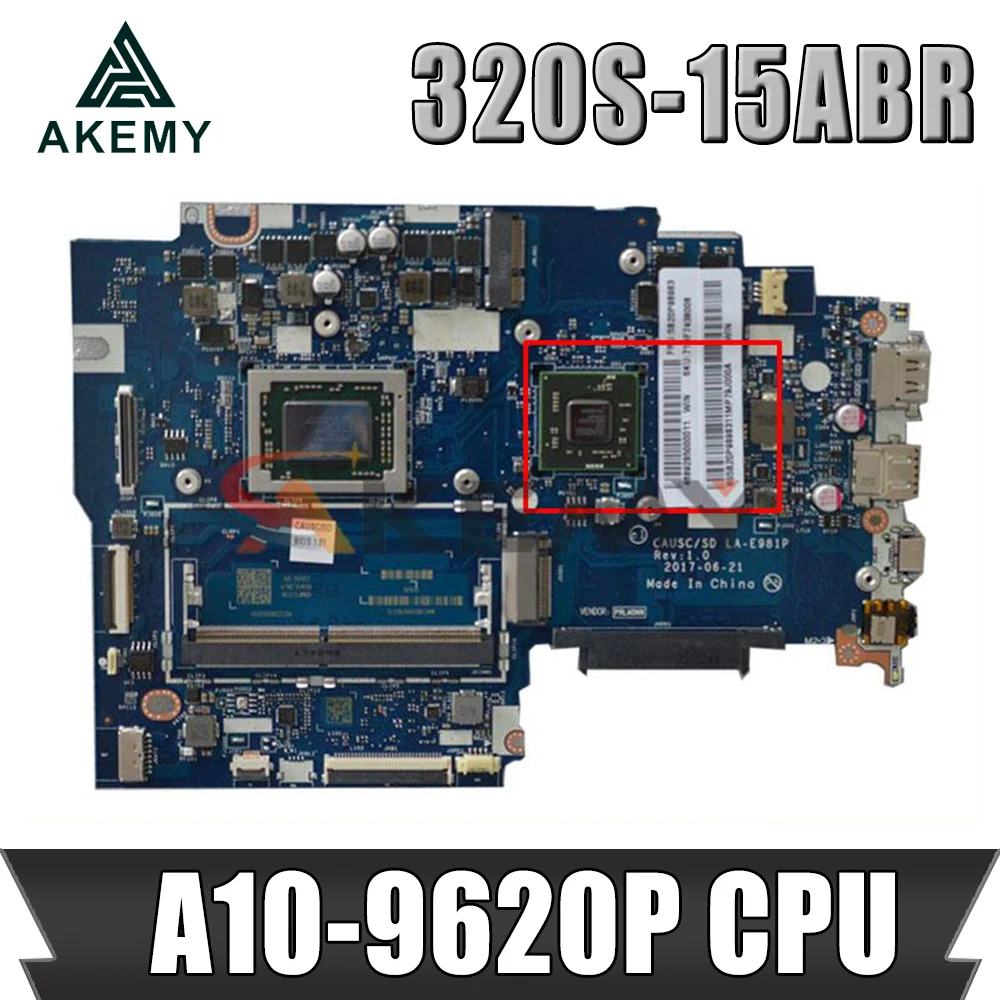 

LA-E981P motherboard For Lenovo 320S-15ABR motherboard LA-E981P 320S-15ABR Laptop Mainboard Test OK original work A10-9620P CPU