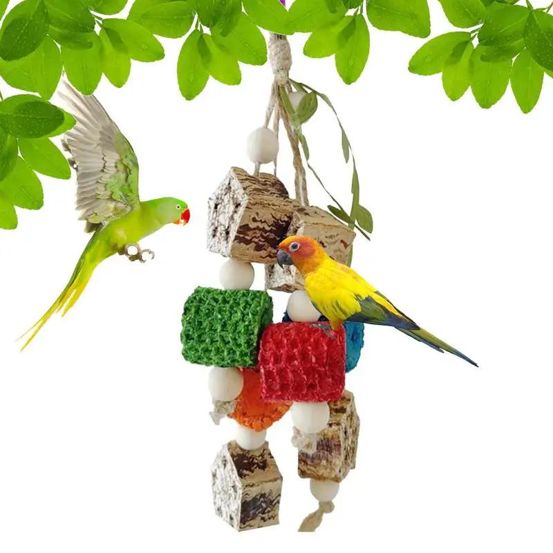 

Parrot Swing Chew Toy Colorful Chewing Bird Toys For Parrots Articles Parrot Bite Pet Bird Toy For Parrot Training Bird Swing