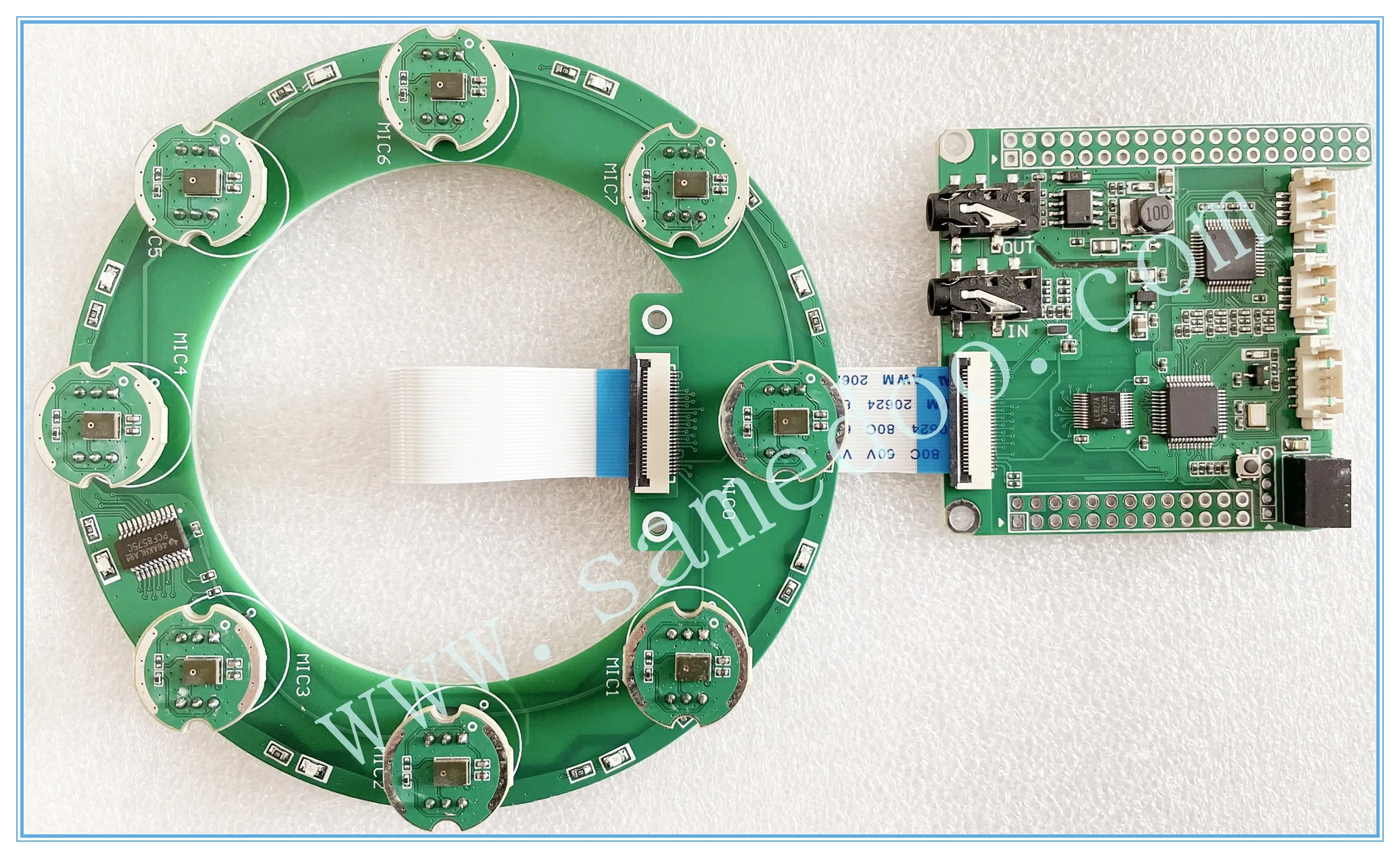 Комплект 8-элементной круглой матрицы микрофонного массива