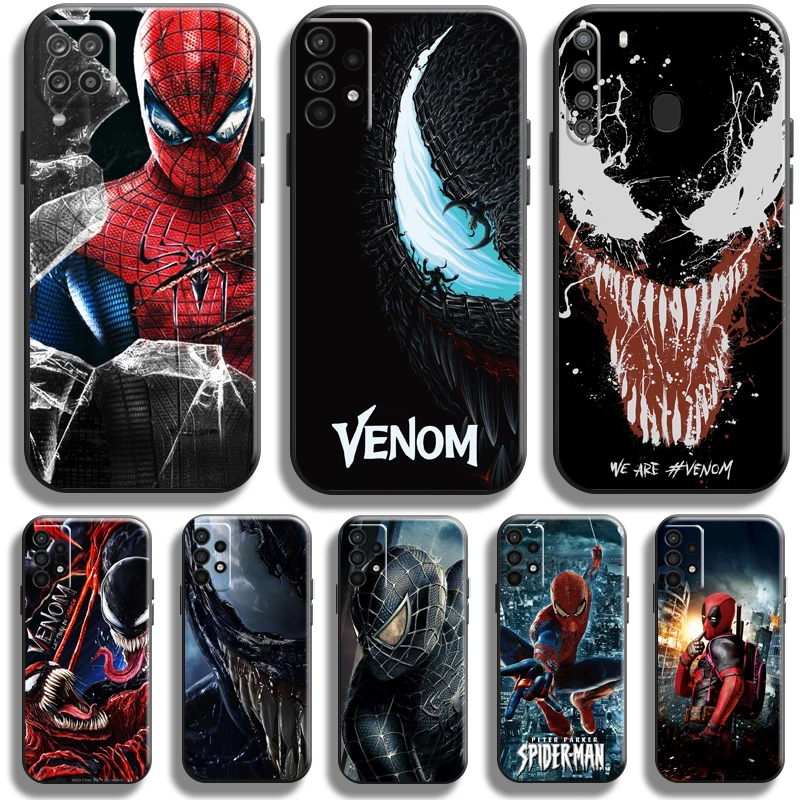 

Spiderman Venom Deadpool For Samsung Galaxy A11 A12 A20 A20E A21 A21S A22 A30 A31 A32 A51 A52 A70 A71 A72 5G Phone Case Funda