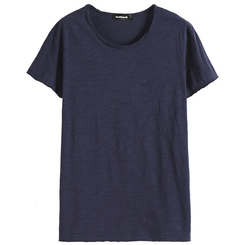

2020Summer new men's T-shirts solid color slim trend casual short-sleeved fashion Z10P1062
