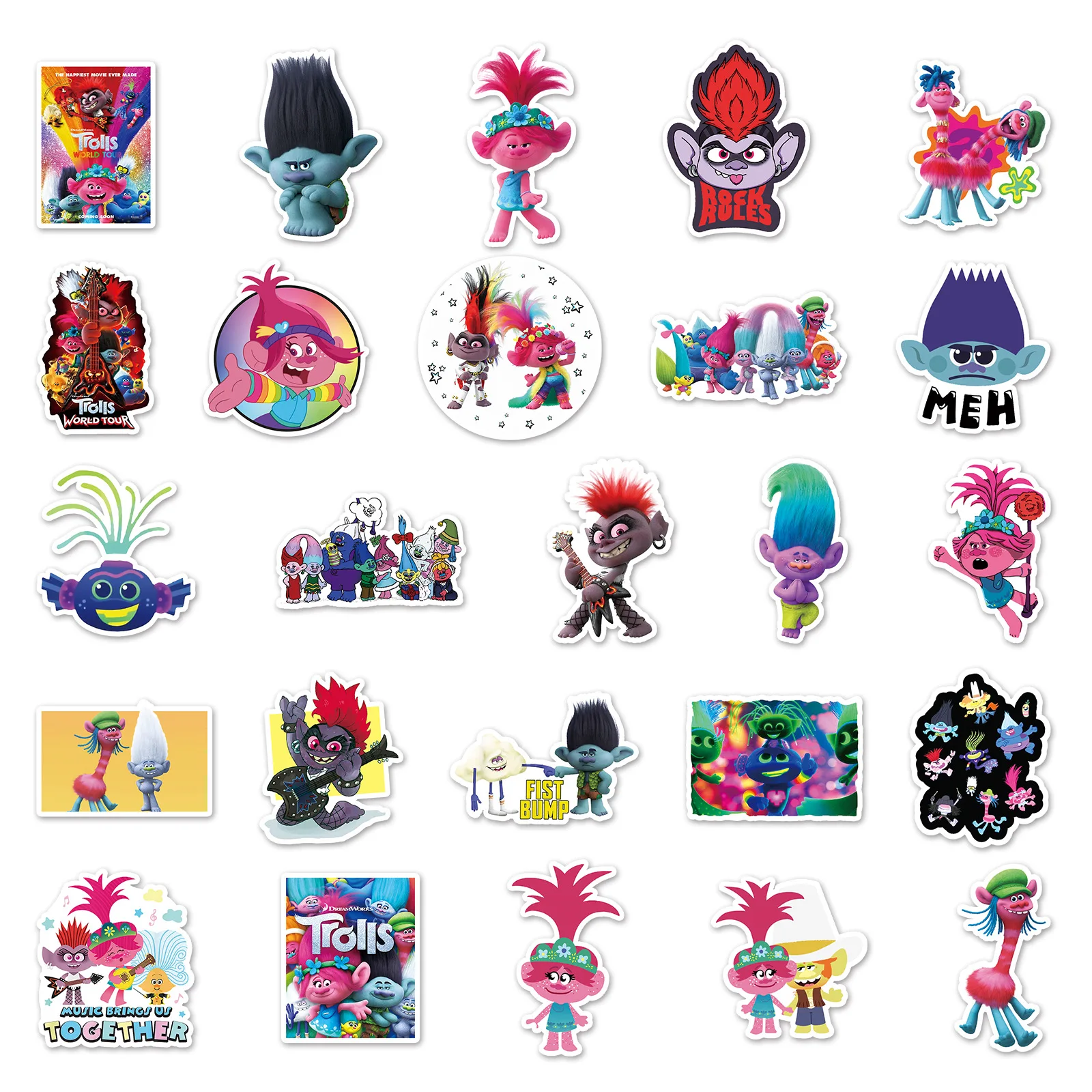 50 шт. водонепроницаемые наклейки для детей |