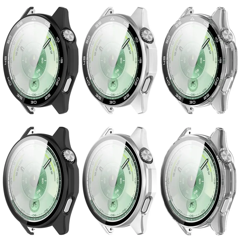 Фото Защитная пленка из закаленного стекла + чехол для Huawei Watch GT6 46 мм, официальный защитный чехол для всего экрана, Huawei Watch GT6 46 мм Correa №5