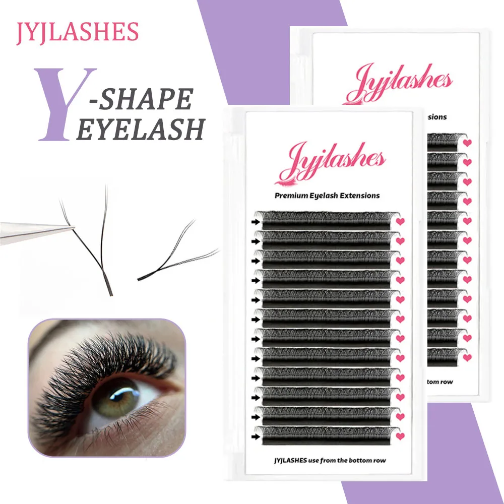 JYJLASHES YY формы ручной тканый премиум наращивание ресниц бразильский объем ресницы