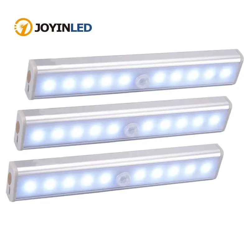

Wireless LED Under Cabinet Light PIR Motion Sensor Lamp 6/10 LEDs for Wardrobe Cupboard Closet Kitchen Lighting Led Night Light