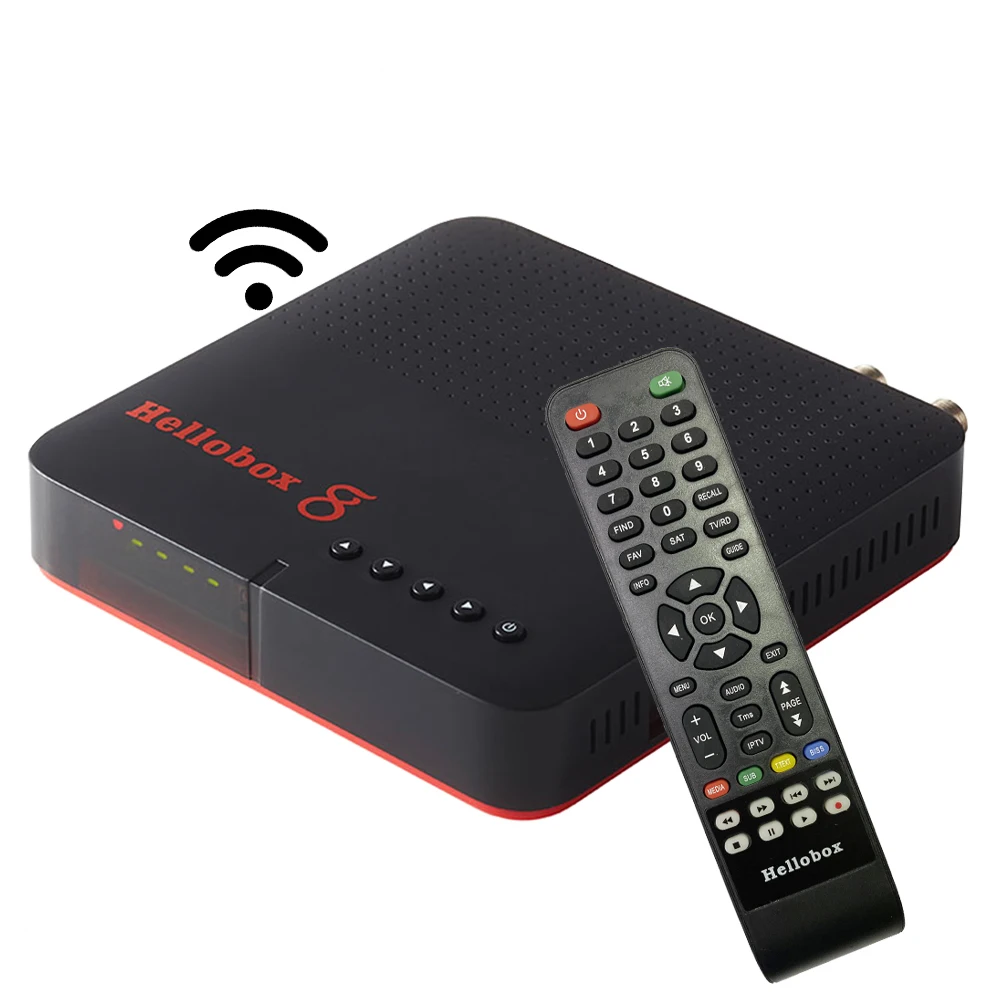 [2 шт.] H.265 ТВ приемник Combo DVB T2 S2 Hellobox 8 CS телеприставка Поддержка RJ45 WiFi HEVC PowerVu Biss TV Box