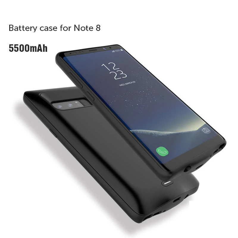 

5500mah Battery Charger Case For Samsung Galaxy Note 8 External Portable Charger Cover Power Bank Charging Case Power Case