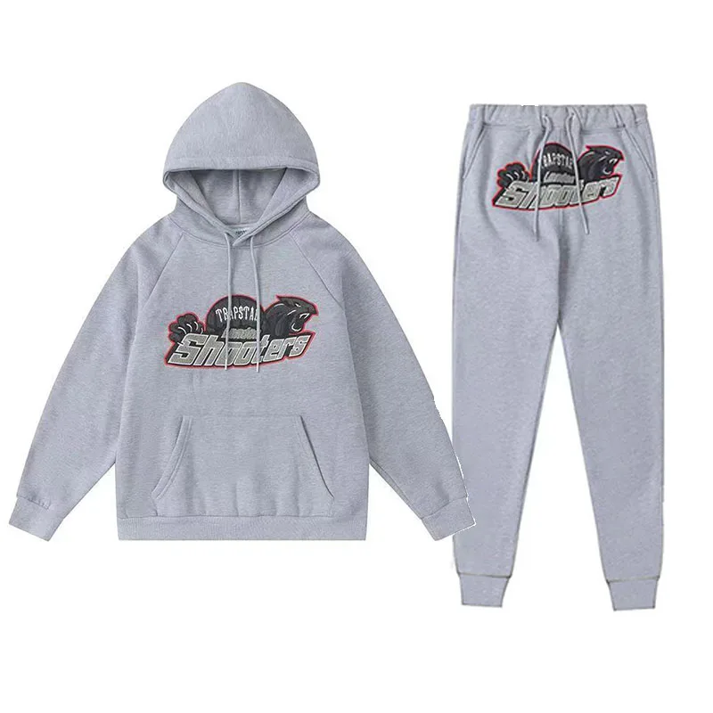 

Man Hoodie Set Trapstar Tracksuit Autumn Oversize Shooters Suit Women SweatPant Sets Graphic Print Hooded Pullover Free Shipping