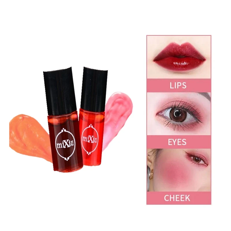 

5 Colors Liquid Lipstick Lip Cheek Blush Long Lasting Lipstick Rouge Gouache Easy To Wear Lip Glaze Women Lip Makeup Cosmetics