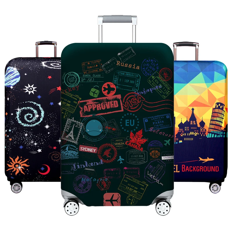 

Hot Fashion World Approved Luggage Cover Protective Suitcase Cover Trolley Case Travel Luggage Dust Cover 18 to 32inch