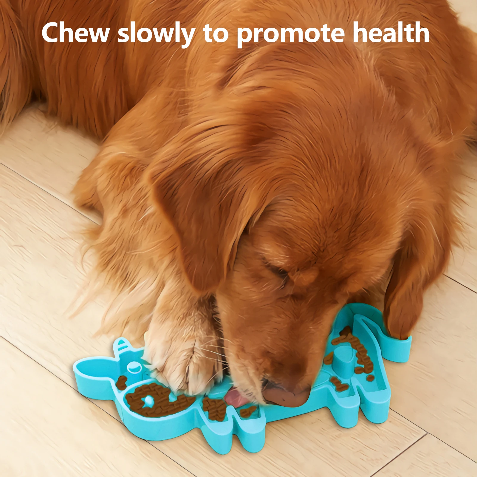 

Нескользящая миска для домашних питомцев, круглая утолщенная и нескользящая миска для медленного кормления кошек и собак, помогает здорово...