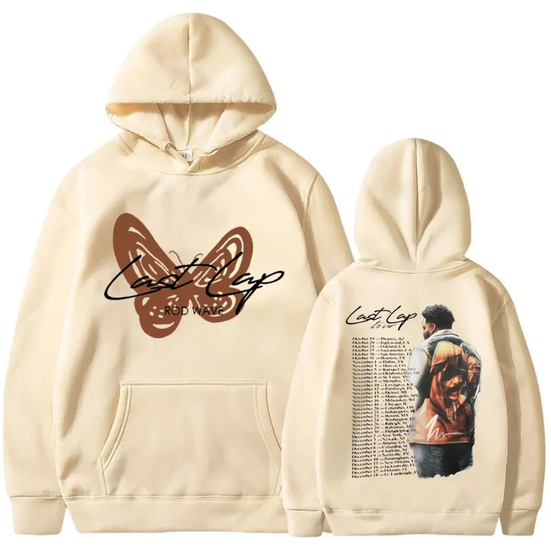 Rapper Rock Rod Wave Last Lap Tour New in Hip Hop Hoodies Men Nad Women Fashion Sweatshirts Oversized Pullover