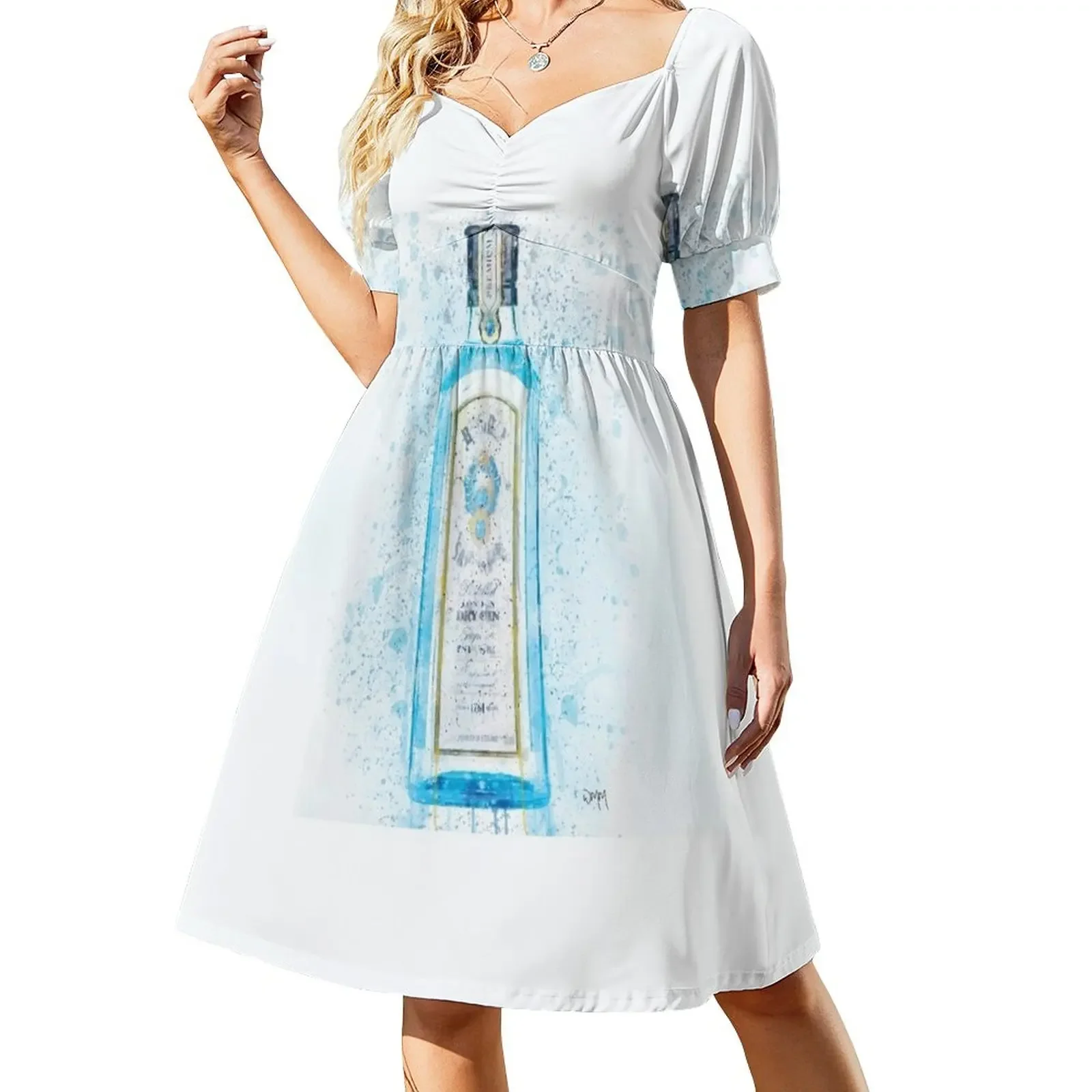 Женское платье Bombay синего цвета из полиэстера