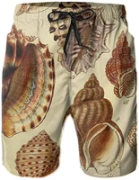 mens swim trunks beach shorts retro snail quick dry beach board shorts with mesh lining funny swim trunk