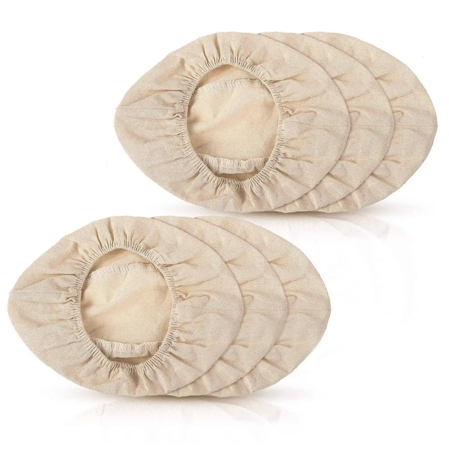 

6 Pcs Oval Shape Bread Proofing Basket Cover Natural Rattan Baking Dough Sourdough Proofing Basket Cloth Liner