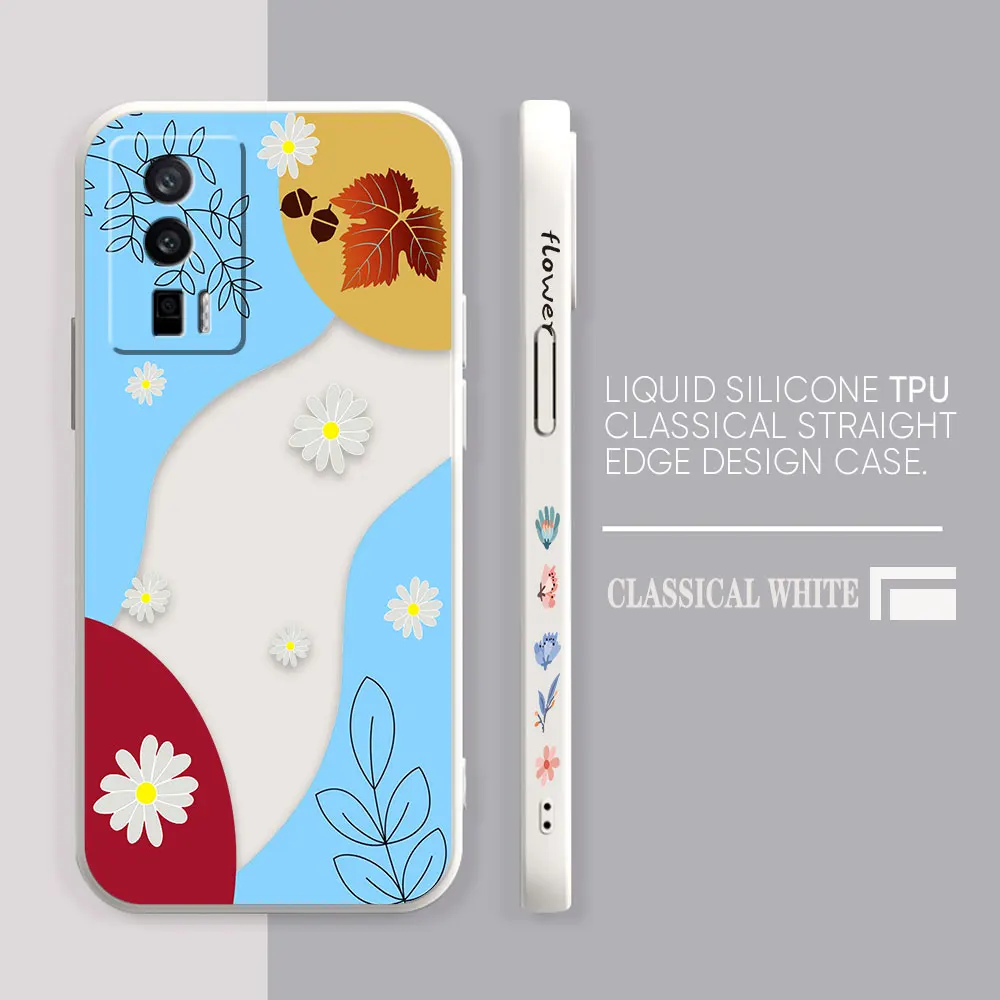 Case For Redmi K60E K60 K50 K40S K40 K30 K20 12C 10C 9A 9 8 10X 10A Pro 4G 5G Gaming Case Fundas Shell Summer Ice Cream Flowers