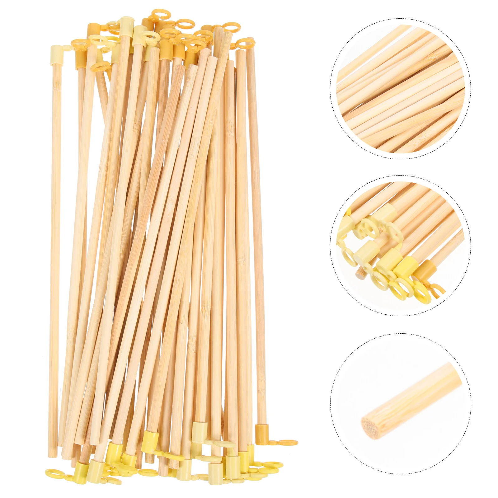 

35 Pcs Lantern Handle Stable Poles Wooden Handles Lanterns Fairy Accessories Supplies Cane Sticks Bulk Making Materials Paper