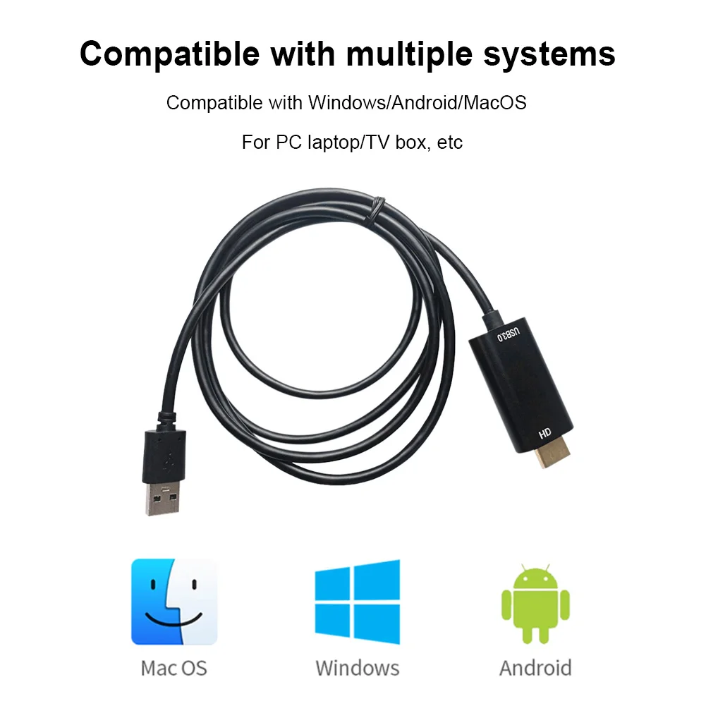 

Кабель-конвертер с USB C на HDMI, 1080P, 60 Гц