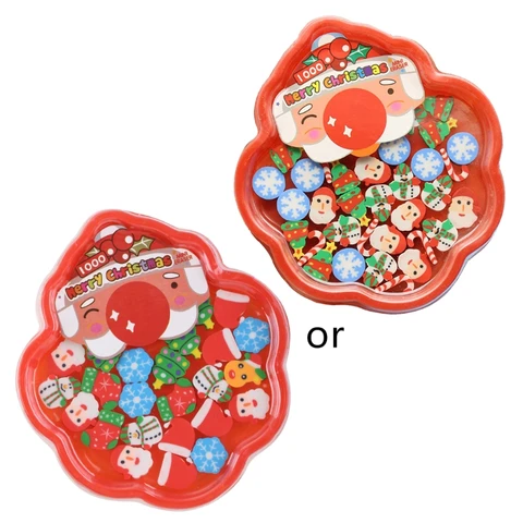 Рождественские ластики, 36 шт./упак., мини-ластики, декомпрессионный ластик, многократное использование U4LD