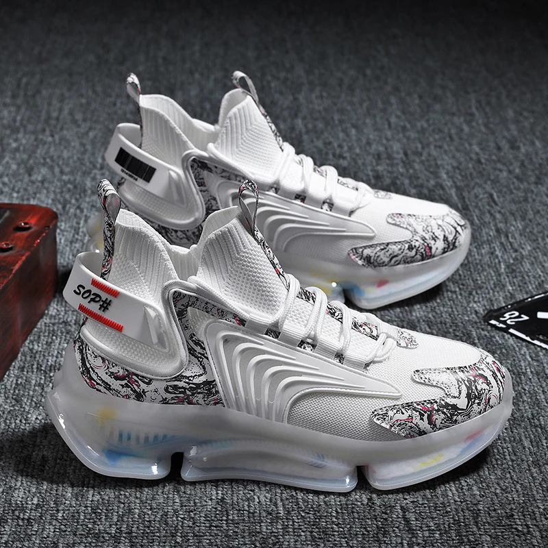 JIEMIAO Spring Men's Running Shoes Women Breathable Athletic Sport Shoes Designer Comfortable Jogging Chunky Sneakers Zapatillas