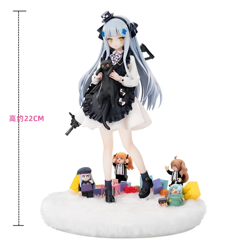 

22cm Girls Frontline Anime Figure HK416 Hoshi no Mayu Action Figure Character Gift of Black Cat 1/7 PVC Figurine Model Doll Toys