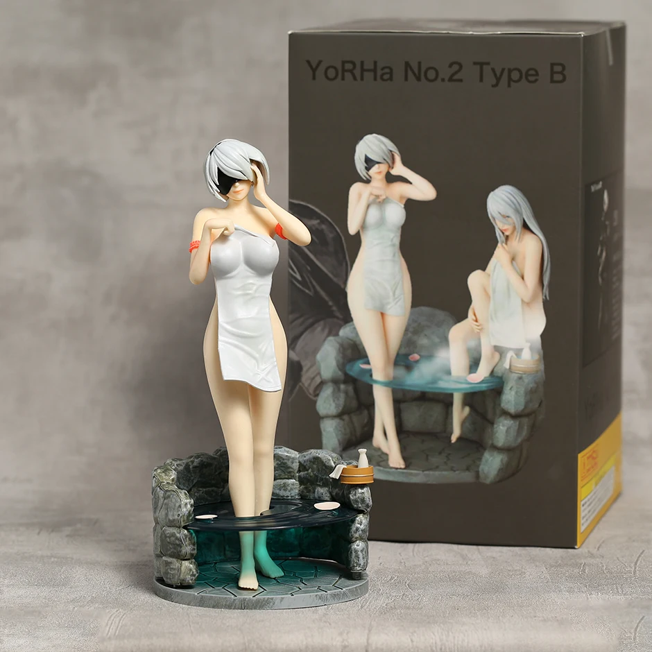 

NieR: Automata Yorha No. 2 Type B 2B Anime Sexy Girl Figure Collectible Model Toy Desktop Doll