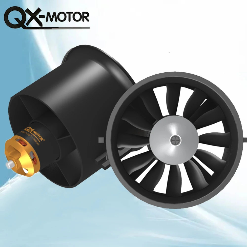 

QF2827 1800/2600KV двигатель QX-двигатель 70 мм EDF 4s 6s энергосберегающая версия 60A 80A esc для модели самолета с неподвижным крылом