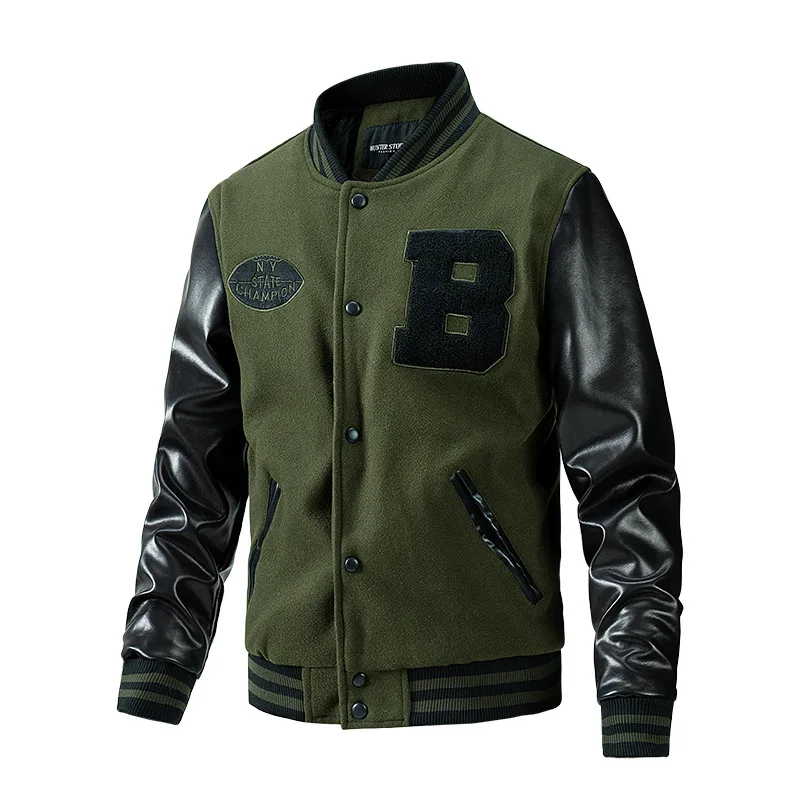 

2022 new arrival coat Spring Autumn boy Baseball Jacket Men's Fashion Comfortable Patchwork Streetwear Jackets men Size XS-XL