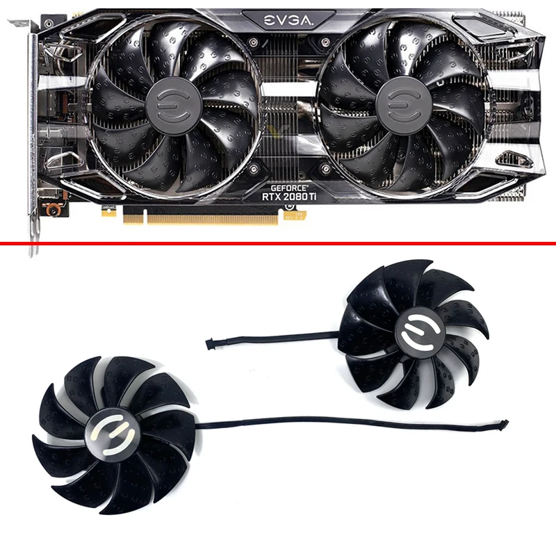 

NEW 87MM 4PIN PLD09220S12H PLA09215S12H RTX2080 2070 2060 TI GPU FAN For EVGA RTX 2060 2070 2080 2080Ti XC Gaming GPU Cooler Fan