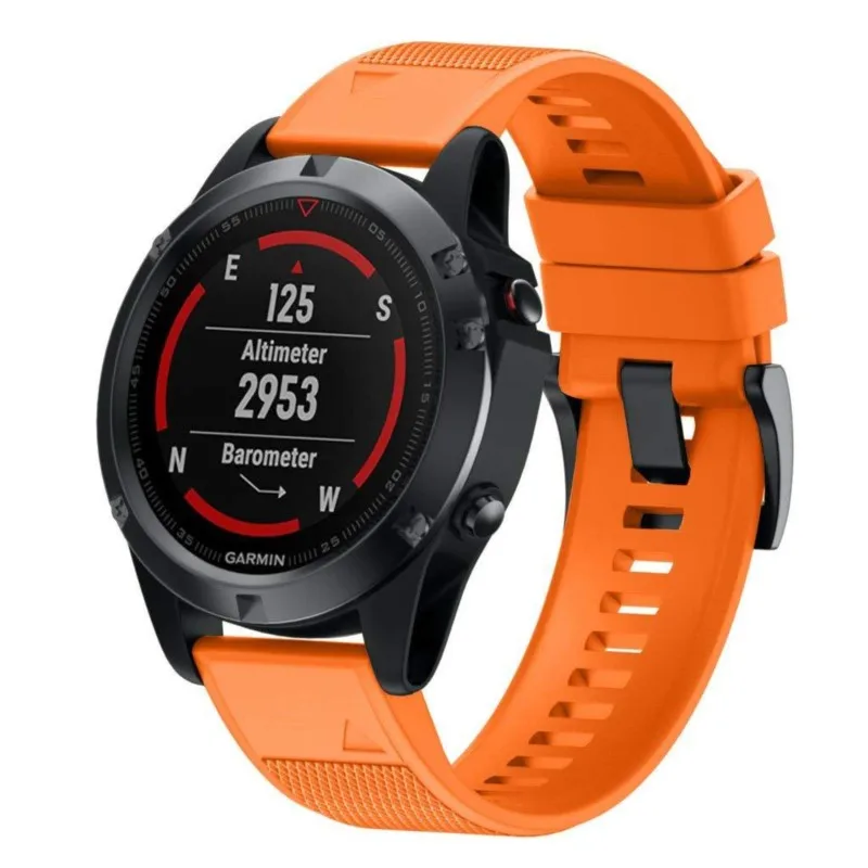 

Ремешок силиконовый для наручных часов, быстросъемный браслет для Garmin Fenix 6 6S 6X 7X 7 5X 5 5S 3 HR Easyfit, 26 мм 22 мм