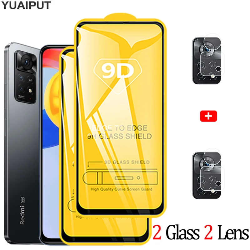 

For Xiaomi Redmi Note 11/11S Tempered Glass&Camera Protector Film On Redmi Note11 Pro 5G Screen Glass RedmiNote11 10 9 S 10S 11e