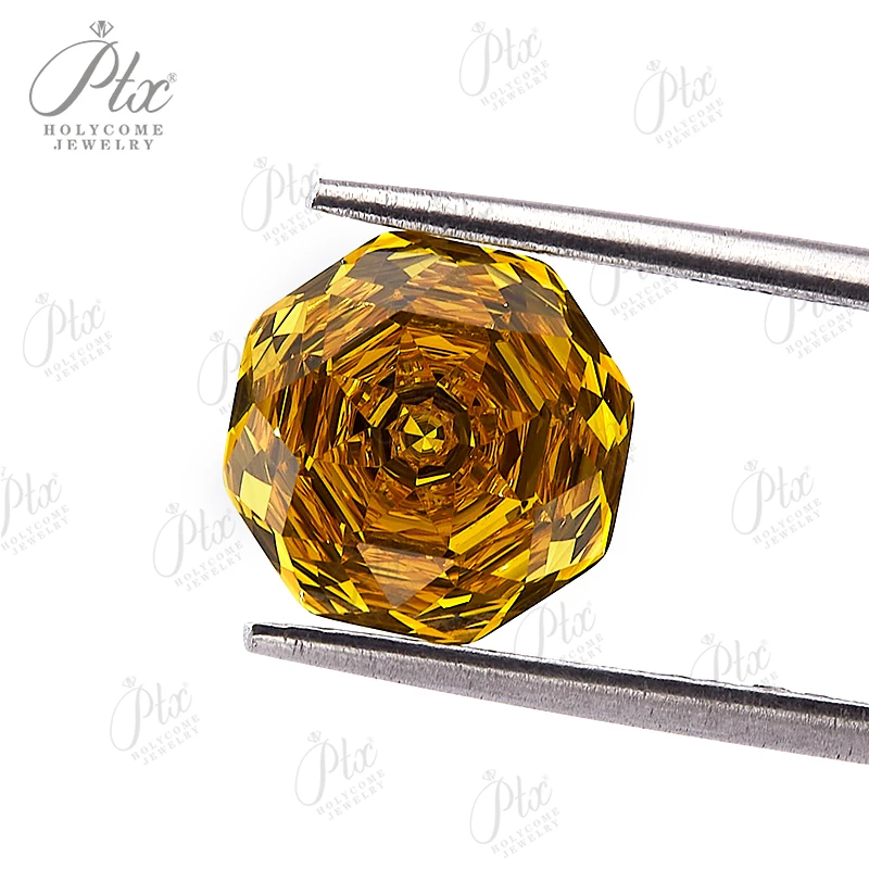 Свободные камни CZ разноцветные восьмиугольные розы кубический цирконий камень