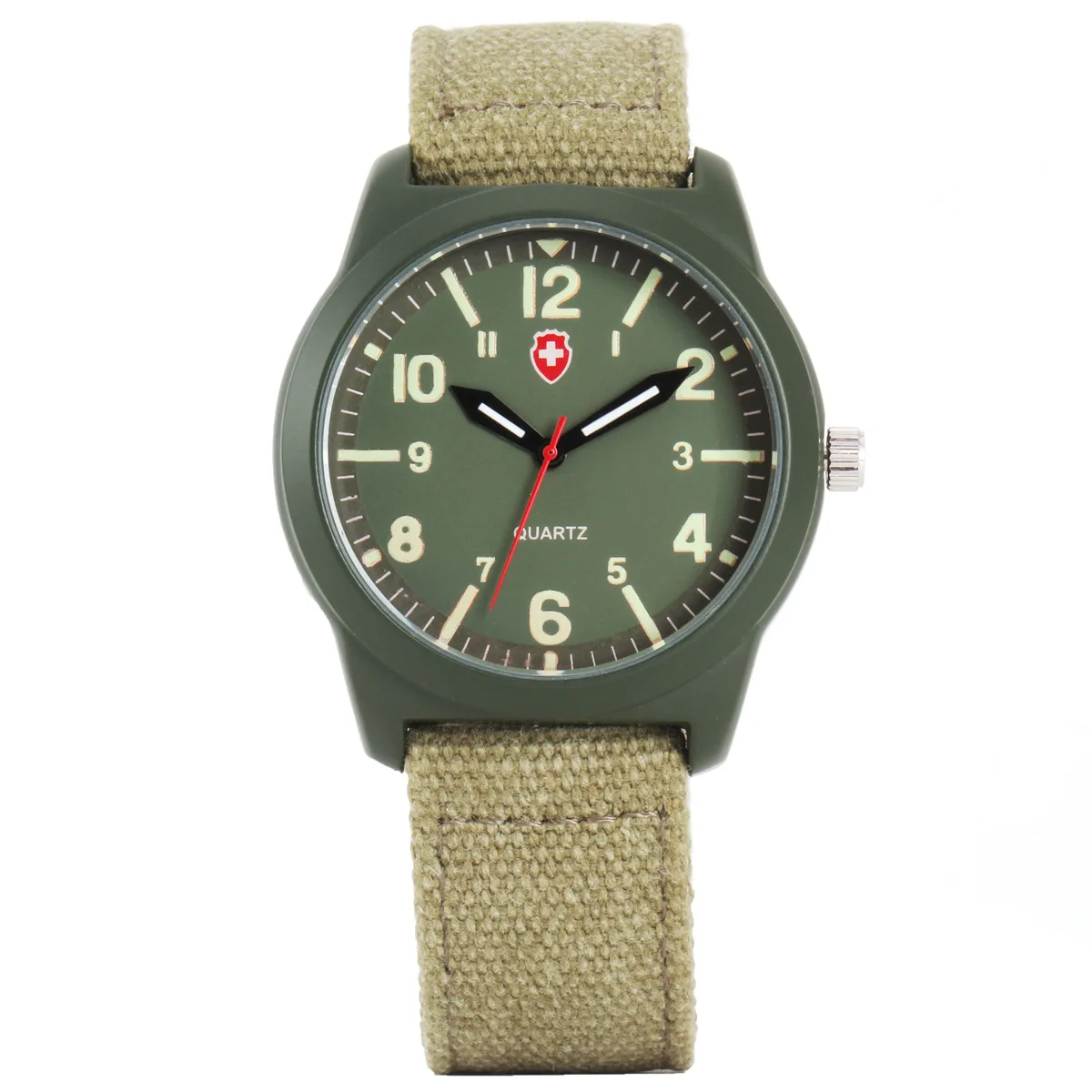 2023 new fashion hot selling simple canvas belt luminous men's and women's watches quartz watch
