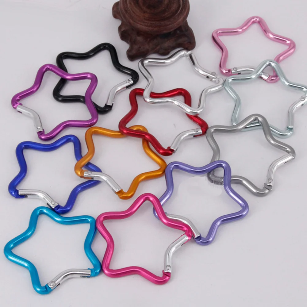 

3pcs Multi-purpose Heart Carabiner Aluminum Alloy Key Chain Clip Outdoor Camping Keyring Hook Water Bottle Hanging Buckle