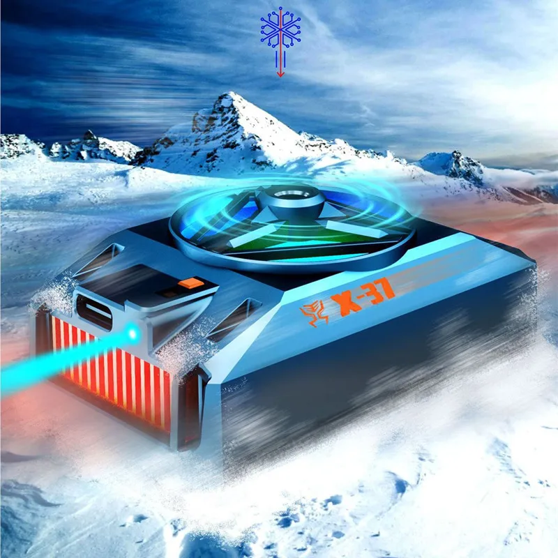 

X37 Mobile Phone Gaming Accessories Portable Semiconductor Magnetic Radiator for PUBG Game Cooler for IPhone Android Cooling Fan