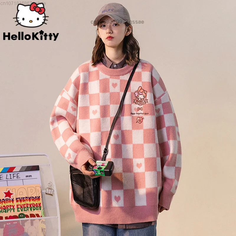 

Cinnamoroll Sweet Kawaii Y2k Aesthetic Casual Fashion Oversized Sweater For Women Autumn Winter Coat Soft Loose Women Clothes