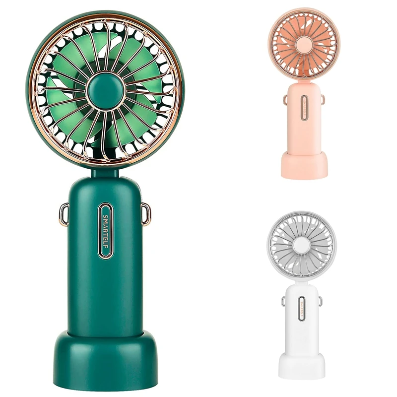 

Handheld Fan Mini Portable Personal Cooling Fan 4800Mah Battery USB Rechargeable Wearable Hanging Neck Fans