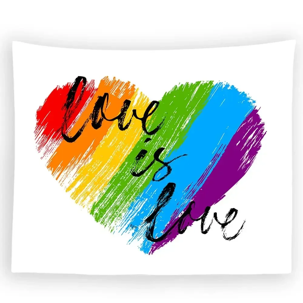 Яркий настенный гобелен для ЛГБТ гордости гобелены лесбиянок геев бисексуалов