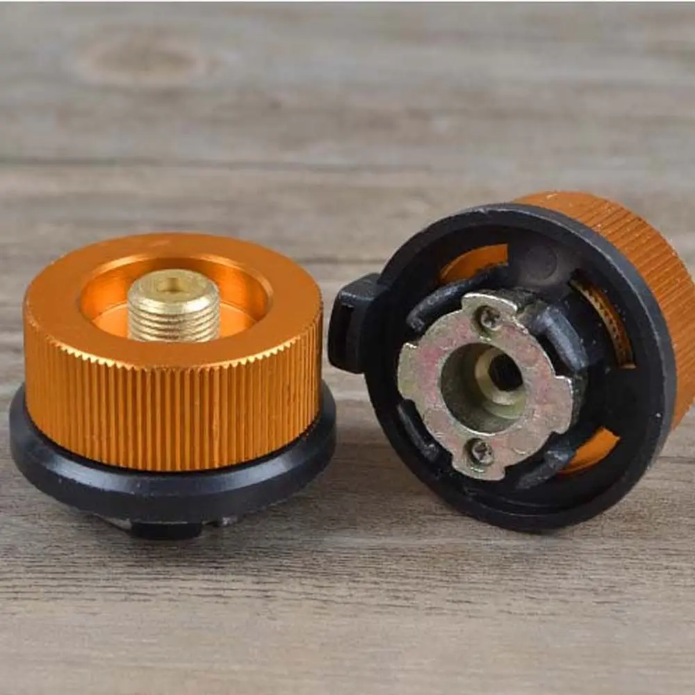 

Outdoor Camping Hiking Stove Adaptor Split Type Furnace Converter Connector Round Auto-off Gas Cartridge Tank Cylinder Adapter