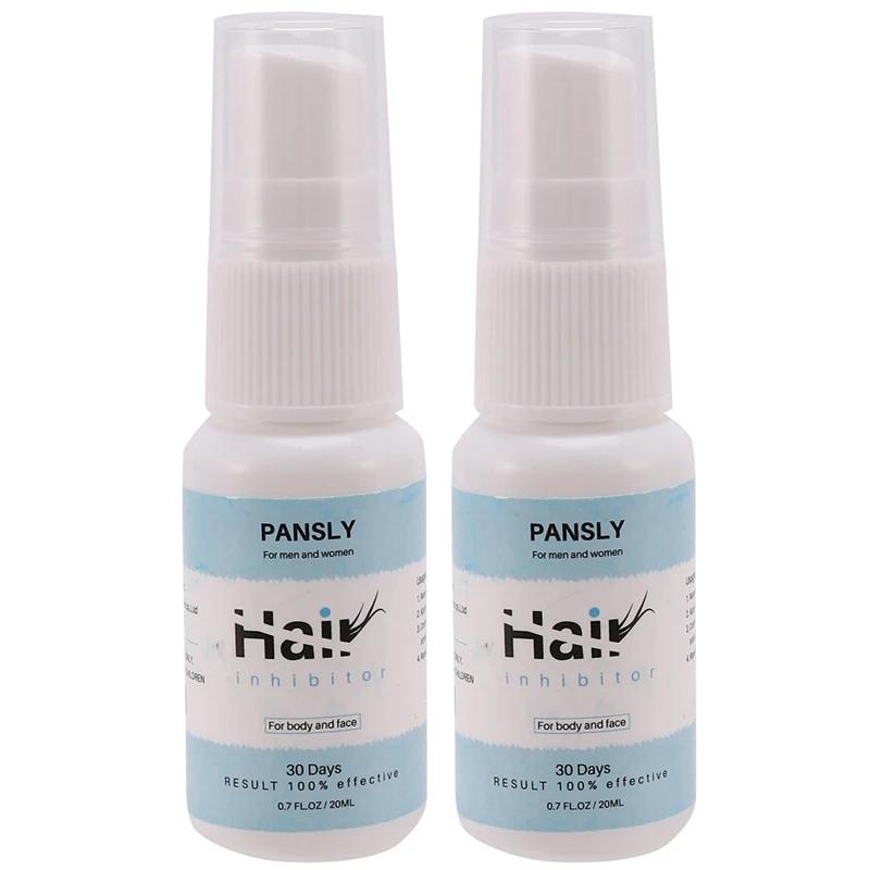 

Pansly 2X Permanent Hair Growth Inhibitor For Beard Bikini Intimate Facial Leg Body Underarm Hair Resistant Growth Essence Oil
