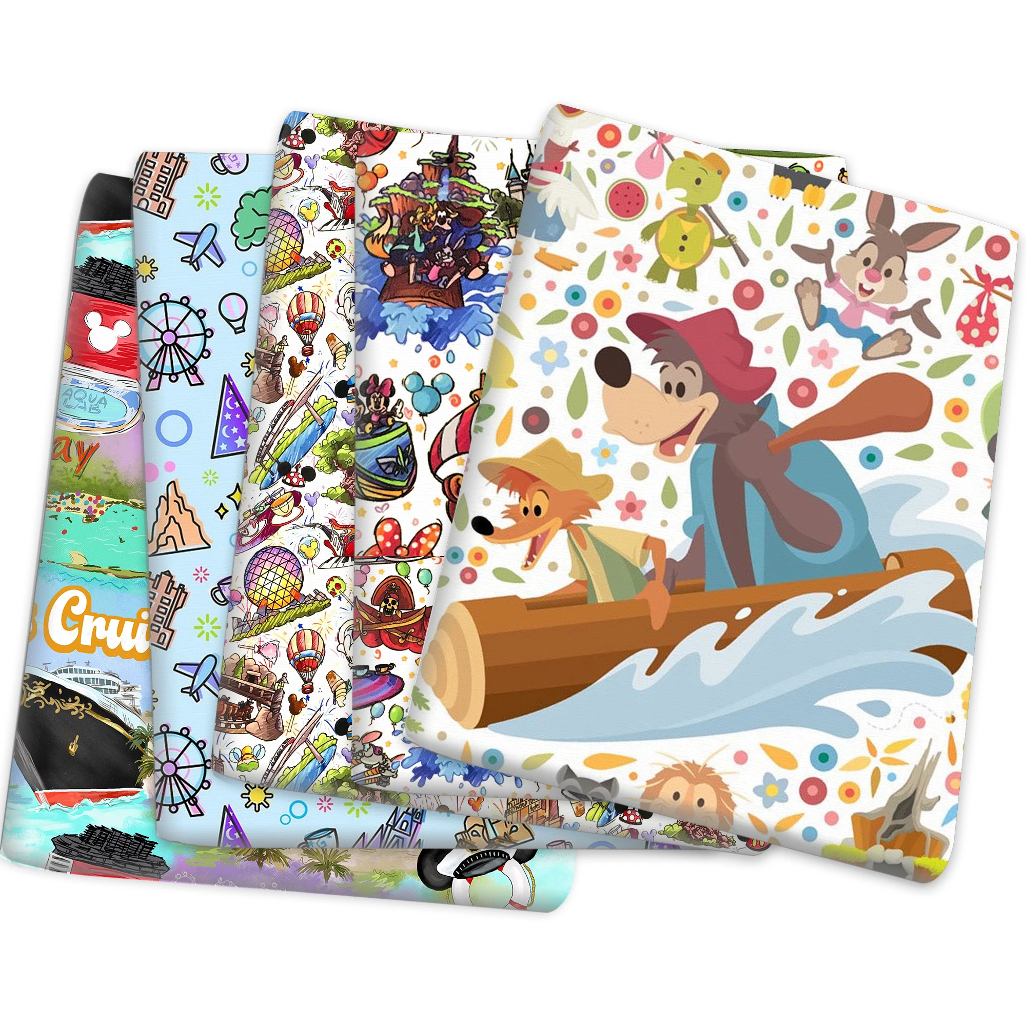 Disney Splash Mountain 50*145cm Printing Polyester Cotton Fabric Sewing Quilting Fabric Needlework Material DIY Handmade