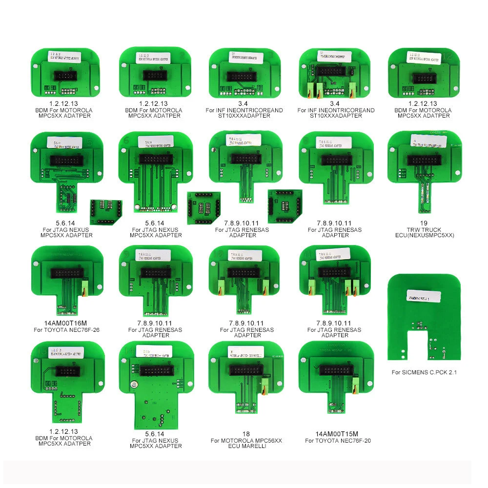 22 шт. адаптеры BDM полный набор для K-TAG/KESS/K-TM/Tras-data Dimsport зонда BDM-рамки инструменты