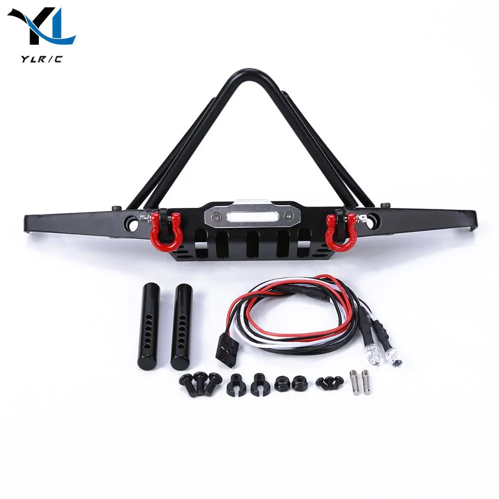 

Металлический противоударный передний бампер со светодиодный светильник кой для Traxxas RC Crawler классические цвета и простой прочный дизайн