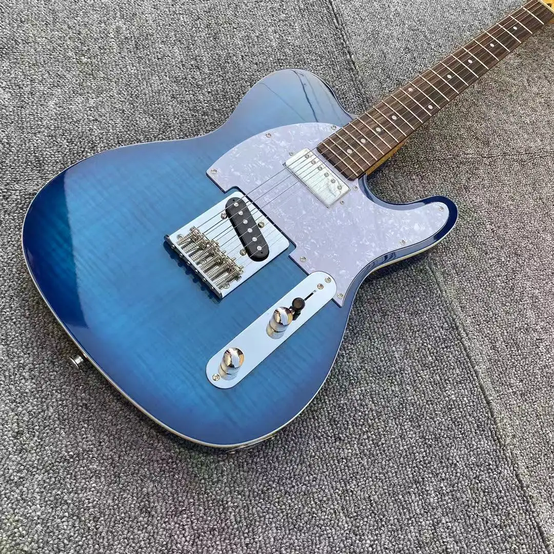 

Blue Electric Guitar Boutique Alder Body ,Brand accessory,Chrome Hardware Electric Guitar