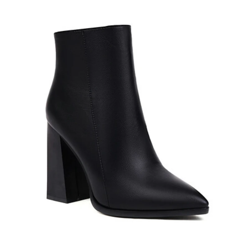 

Women's Chunky High Heel Ankle Booties women shoes