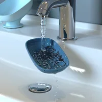 Мыльница на присоске, со сливом#3